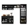 Armário De Cozinha Compacta 4 Peças Com Rodapé Mp2193 Made Multimóveis Preto/branco Preto/branco