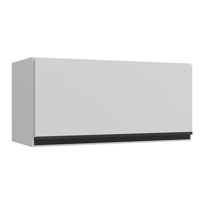 Armário Aéreo Cozinha 70 Cm 1 Porta Mp3681.964 Branco/preto