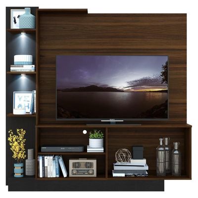 Estante 2 Leds Painel Tv 55''  2 Portas Dallas