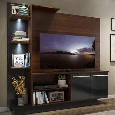 Estante 2 Leds Painel Tv 55''  2 Portas Dallas