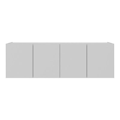 Aparador Buffet Suspenso 4 Portas Multimóveis Mp8002 Branco Branco