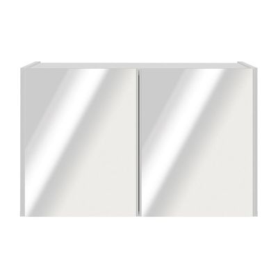 Aparador Buffet Suspenso Com Espelhos 2 Portas Multimóveis Mp8003 Branco Branco
