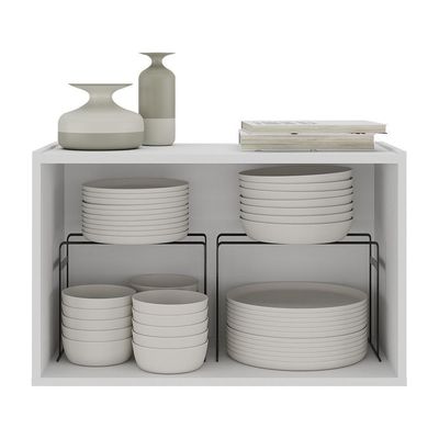 Aparador Buffet Suspenso Com Espelhos 2 Portas Multimóveis Mp8003 Branco Branco