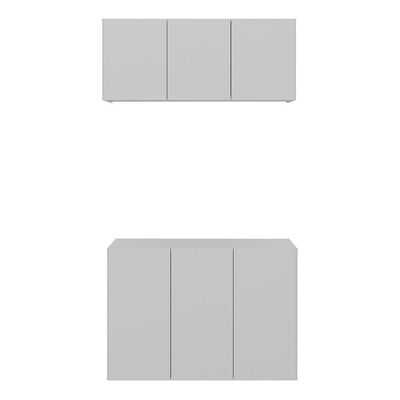 Conjunto Gabinete De Banheiro Multimóveis Mp5048 Branco