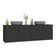 Gabinete De Banheiro 123,5cm Suspenso 4 Portas Multimóveis Mp5047 Preto Preto