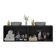 Gabinete De Banheiro 123,5cm Suspenso 4 Portas Multimóveis Mp5047 Preto Preto