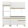 Armário De Cozinha Compacta 182cm Com Leds Veneza Up Multimóveis V2019 Branco/dourado Branco/dourado