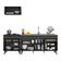 Armário De Cozinha Compacta 220cm Veneza Multimóveis V2074 Preto Preto
