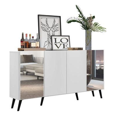 Aparador Buffet 4 Portas Vegas Multimóveis V3595 Branco