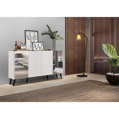 Aparador Buffet 4 Portas Vegas Multimóveis V3595 Branco