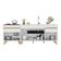Kit Com 2 Balcões De Cozinha 150cm E 70cm Veneza Multimóveis V2073 Branco/dourado Branco/dourado