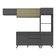 Armário De Cozinha Compacta 252cm Veneza Multimóveis Preto