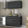 Armário De Cozinha Compacta 120cm Veneza Multimóveis V3687 Preto Preto