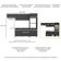 Armário De Cozinha Compacta 252cm Veneza Multimóveis V3690 Preto/branco Preto/branco