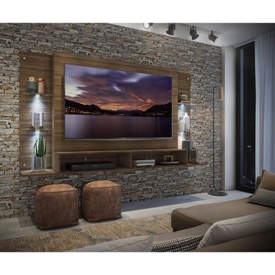 Painel Com Suporte Tv 60" E 4 Leds Vegas Multimóveis V3678