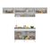 Armário De Cozinha Compacta 260cm Veneza Multimóveis V3697 Branco Branco