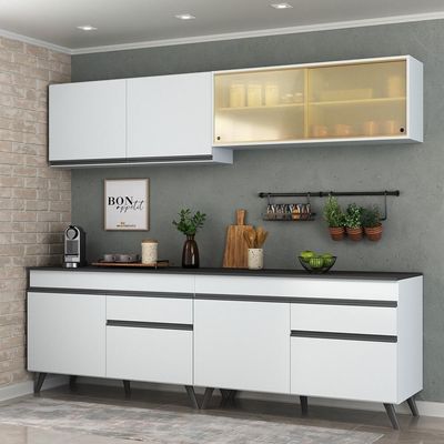 Armário De Cozinha Compacta 4 Peças Mp3696.964 Branco