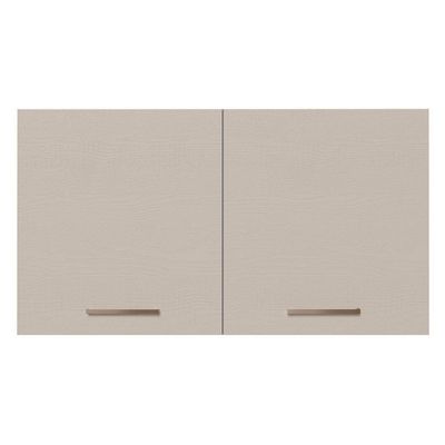 Armário Aéreo Multiuso 120cm 2 Portas Branco/Crema Agata
