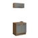 Kit Balcão E Armário Aéreo 80cm Rustic/Cinza