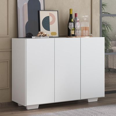 Aparador Buffet 3 Portas Multimóveis V1010 Branco