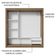 Guarda-roupa Casal 3 Portas Correr 2 Gavetas Rustic Sublime