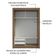 Guarda-roupa Solteiro 2 Portas Correr 2 Gavetas Rustic