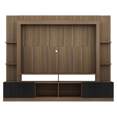 Rack Estante com Painel Tv 65 e 2 Portas Oslo Madeirado