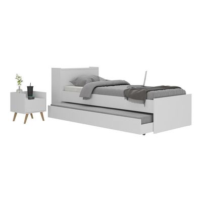 Conjunto Quarto Multimóveis Mp4120 Branco/natural
