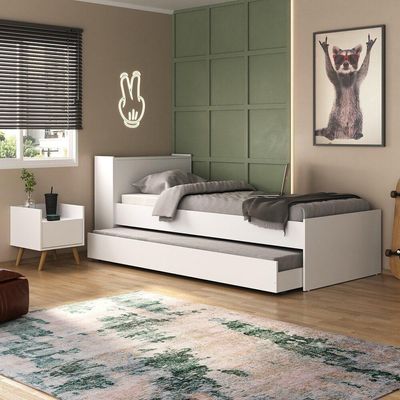 Conjunto Quarto Multimóveis Mp4120 Branco/natural