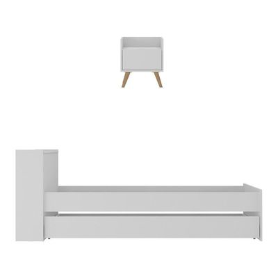 Conjunto Quarto Multimóveis Mp4120 Branco/natural