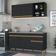 Armário De Cozinha Compacta 150cm Veneza Multimóveis V2079 Preto/dourado Preto/dourado