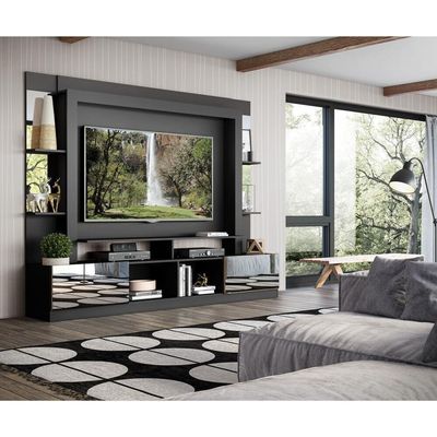 Estante Com Suporte Tv 65" E Espelho Oslo Multimóveis V3381