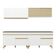 Armário De Cozinha Compacta 240cm Veneza Multimóveis V3696 Branco/dourado Branco/dourado