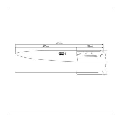 Faca Peixeira-cozinha 12" Lamina Clara - Tramontina