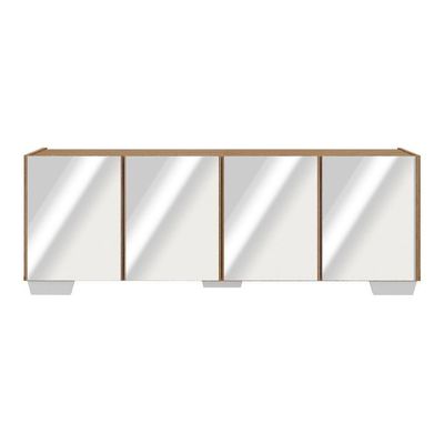 Rack Tv Até 50 Polegadas Com Espelhos Mp1083 Rustic branco