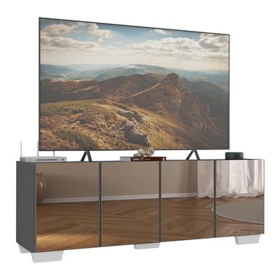 Rack Tv Até 50 Polegadas Com Espelhos Mp1083 Grafite branco