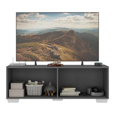 Rack Tv Até 50 Polegadas Com Espelhos Mp1083 Grafite branco