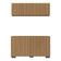 Kit Armário De Cozinha Aéreo E Balcão Multimóveis Mp2171 Rustic/preto