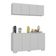 Conjunto Cantinho Do Café Armário E Aparador 4 Portas Multimóveis Mp1085 Branco Branco