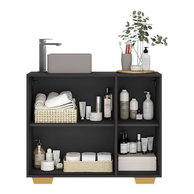 Gabinete Banheiro 3 Portas 90Cm Multimóveis V5031