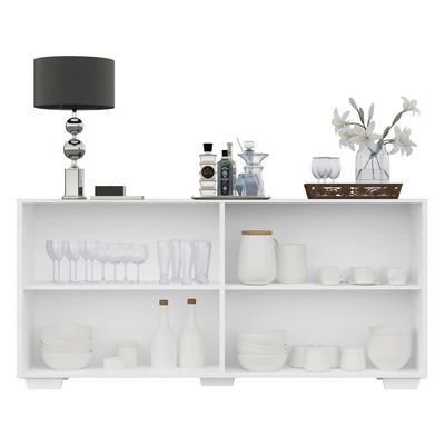 Aparador Buffet 4 Portas Multimóveis V3557 Branco