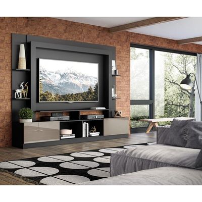 Estante Com Suporte Tv 65" E 2 Portas Oslo Multimóveis V3386