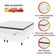 Cama Box Baú Colchão Casal King Molas Ensacadas City Pillow Top 193x203x64cm Linho Branco Cinza