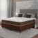 Cama Box Casal Queen Colchão Molas Ensacadas Pillow Top Martino 158X198X63Cm Marrom/Branco