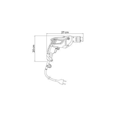Furadeira De Impacto Tramontina 500 W 127 V 3-8 Polegada Com Sistema De Reversão De Rotação