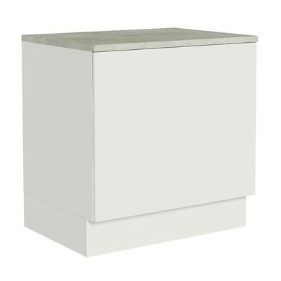 Balcão Para Forno Embutir 80x60cm Com Tampo Branco