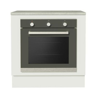 Balcão Para Forno Embutir 80x60cm Com Tampo Branco