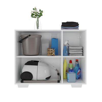 Armário Lavanderia Com 3 Portas 90 Cm Mp5034 Branco