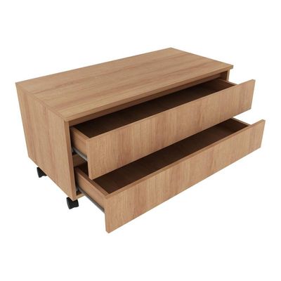 Gabinete Banheiro 2 Gavetas 80Cm Amêndoa
