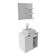 Gabinete De Banheiro + Cuba 60cm Cr10095 Branco Branco